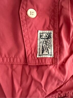 Polo by Ralph Lauren Blue with Coral Trim Elastic Waist Swim Shorts